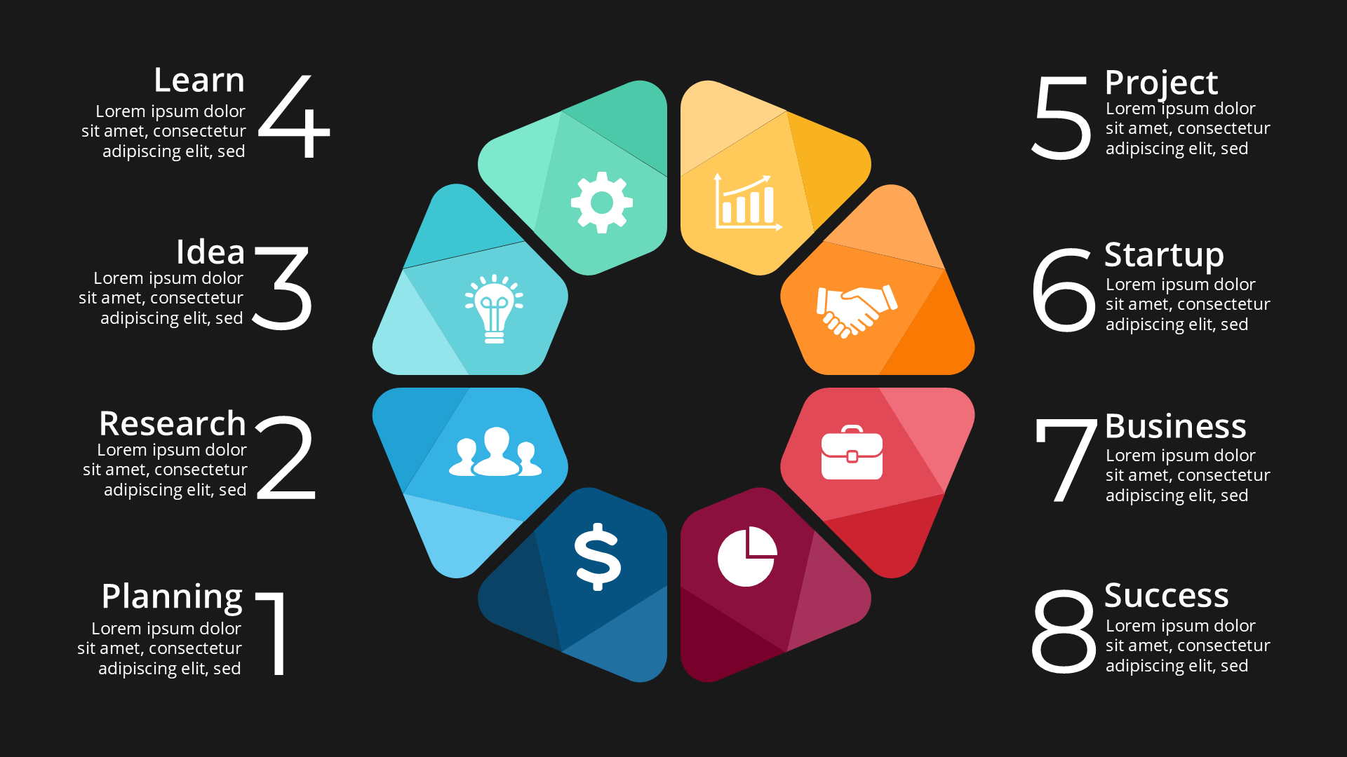 Diagrams dark slide 1